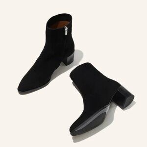 Margaux The Downtown Boot, Black Suede Ankle Booties, US 9.5 (EU 40.5) Wide